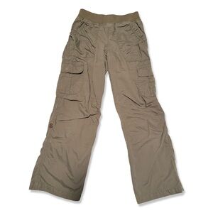 LL BEAN Girls Army Green Utility Cargo Pants